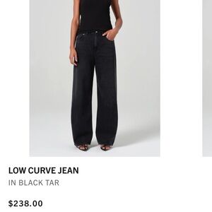 Agolde low curve jeans